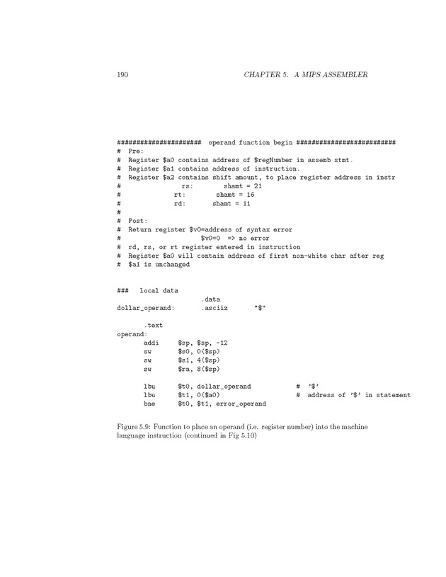 Computer Organization with MIPS - Page 190